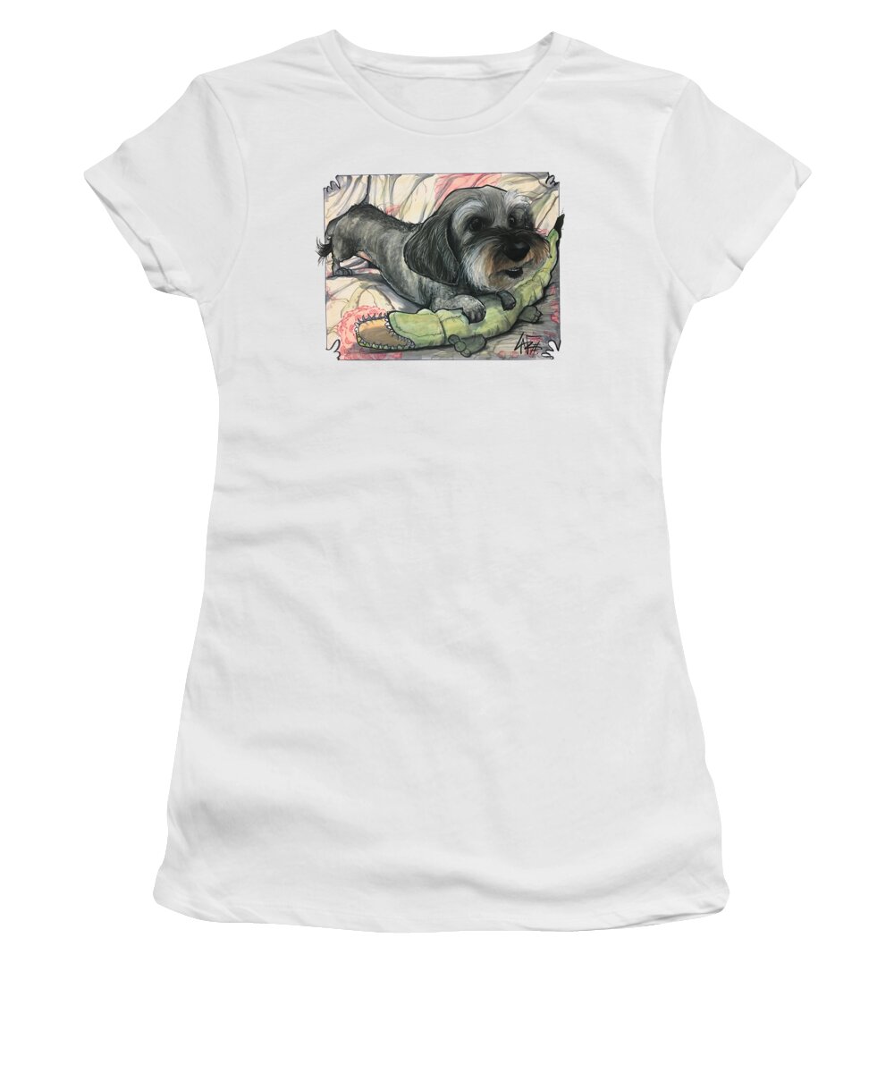 Citron Women's T-Shirt featuring the drawing Citron 4810 by John LaFree