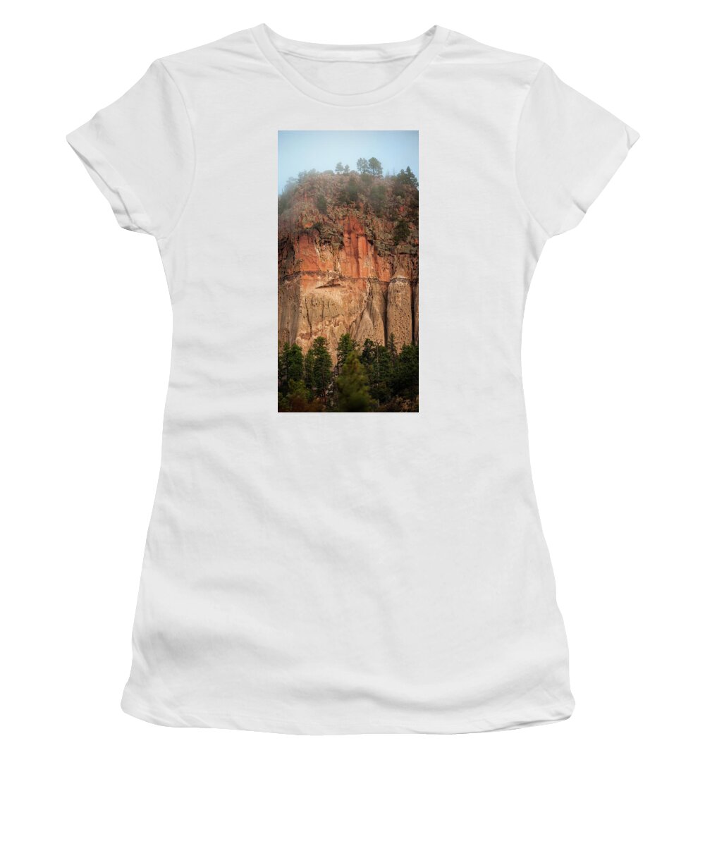 Nature Women's T-Shirt featuring the photograph Cliff Face by Jeff Phillippi