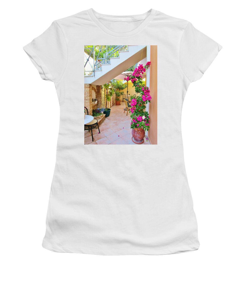 Parga Women's T-Shirt featuring the photograph Cozy corners by Rosita Larsson