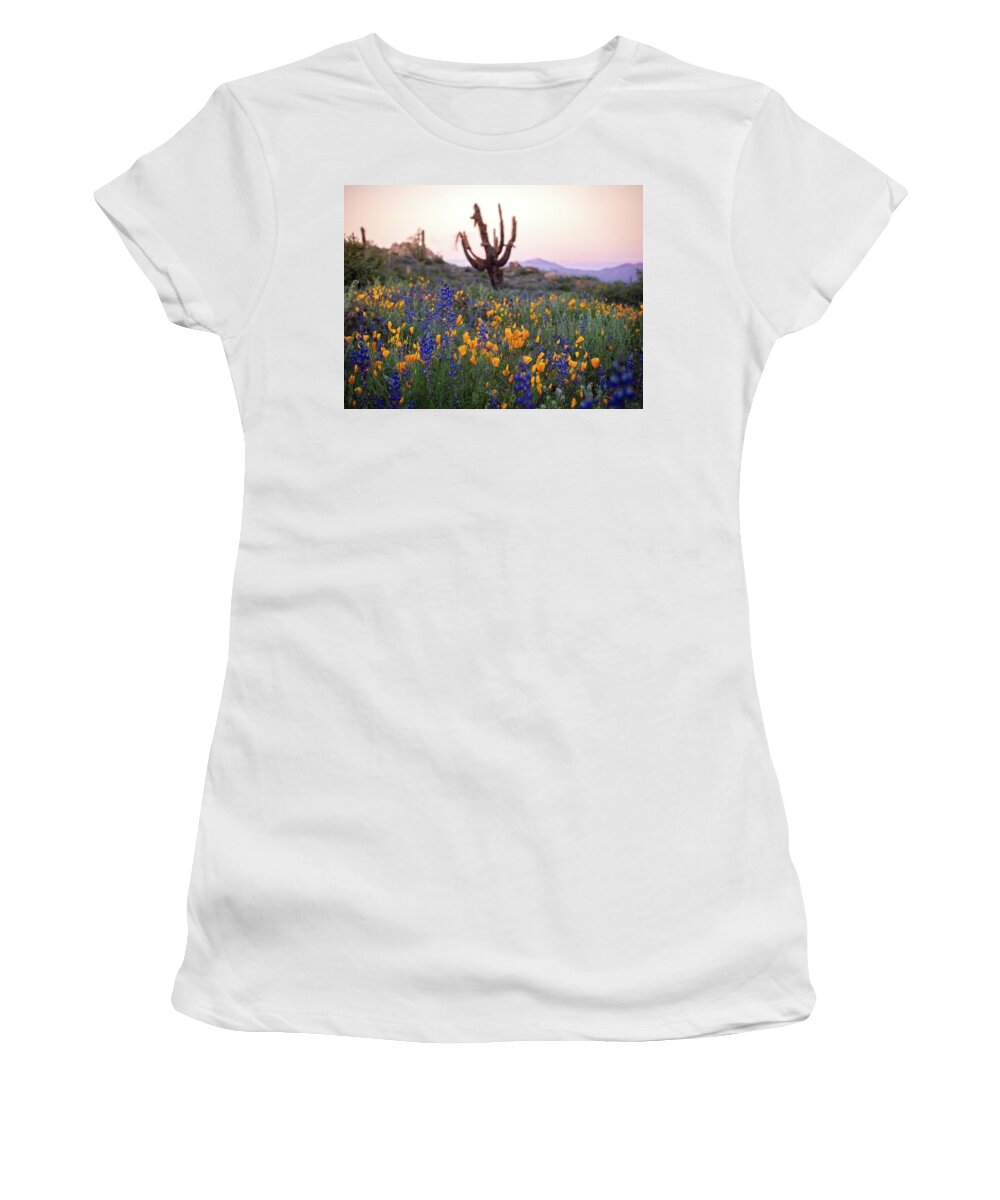 Saguaro Women's T-Shirt featuring the photograph Dead Among the Living by Emily Dickey