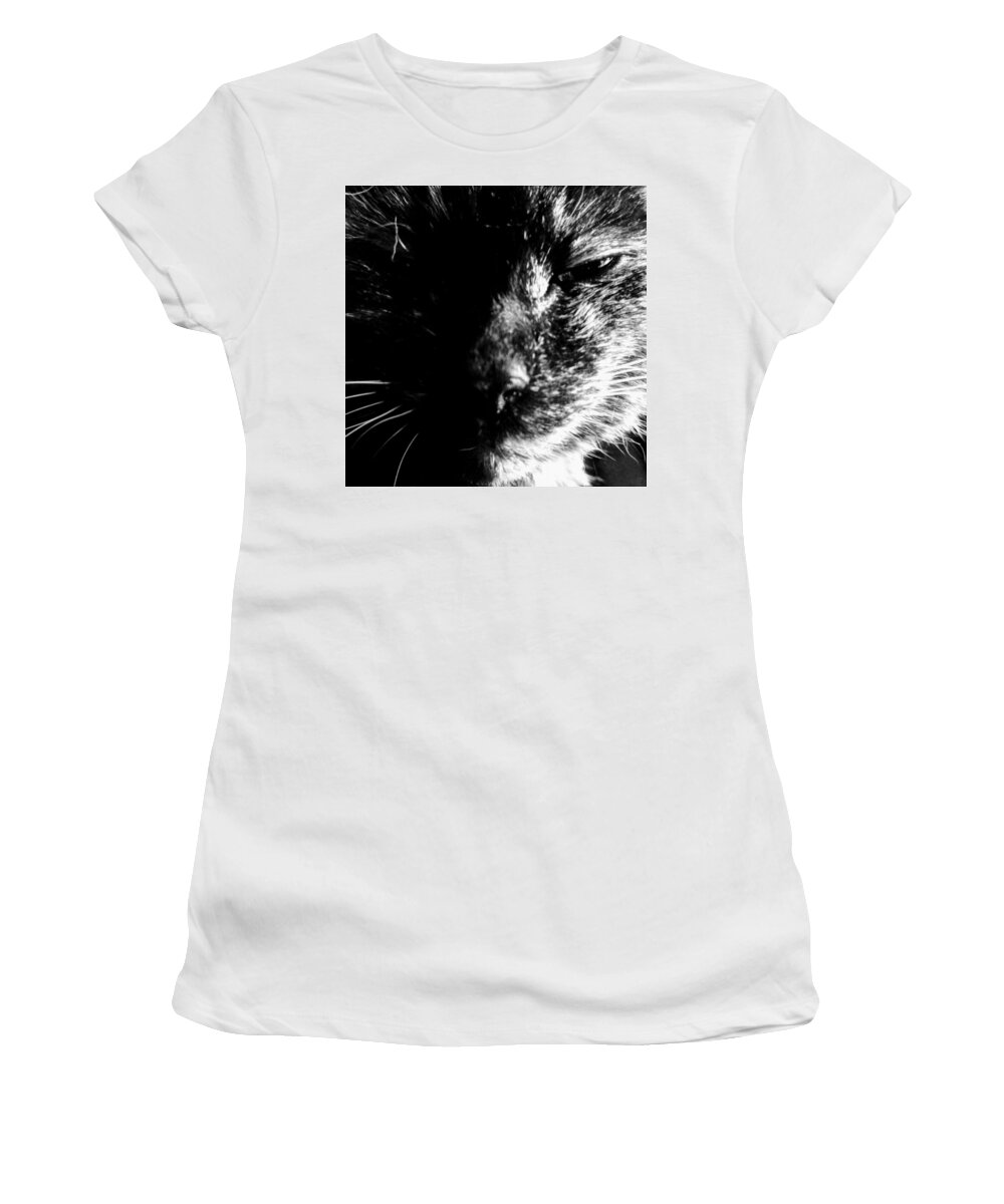 Cat Women's T-Shirt featuring the photograph Deep Thoughts by Misty Morehead