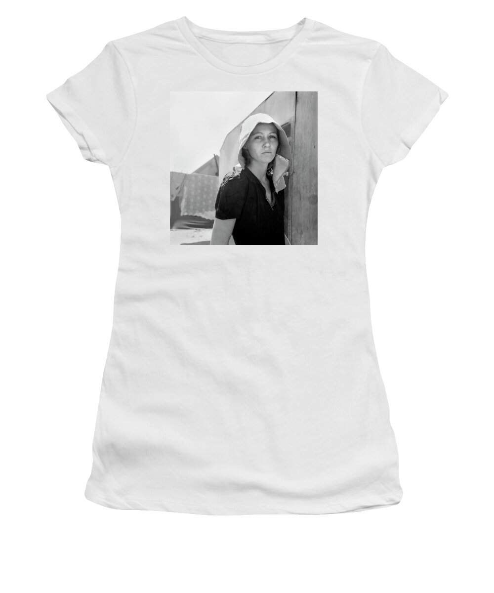 Dorothea Lange Young mother originally from Texas Women's T-Shirt Celestial Images - Pixels