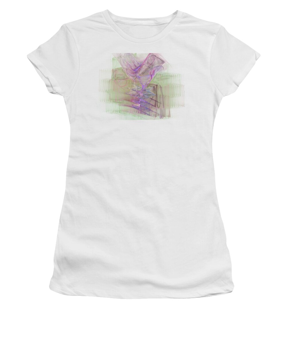 Pastel Women's T-Shirt featuring the digital art Efflorescense by Ilia -