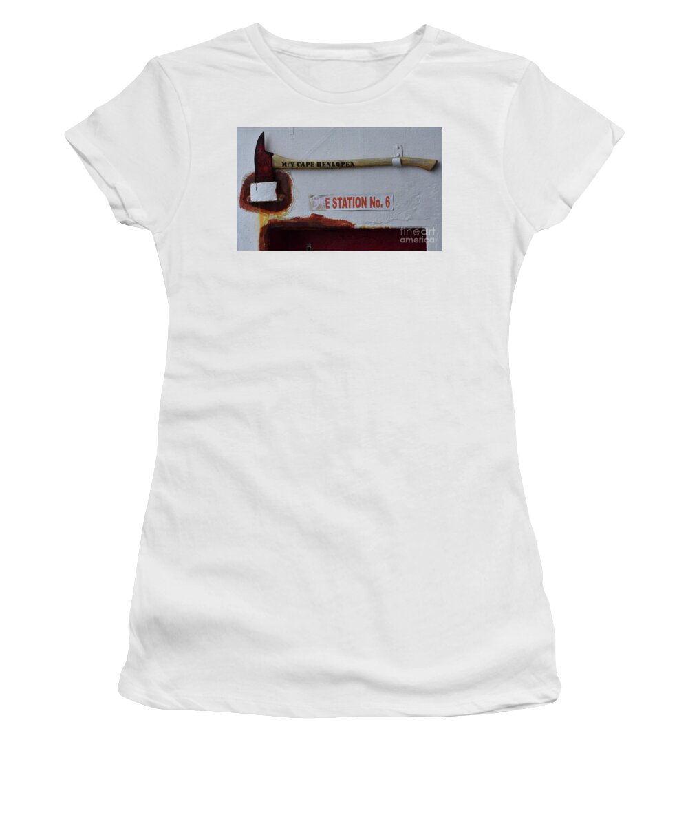 Maritime Women's T-Shirt featuring the photograph Equiped For An Emergency by Skip Willits