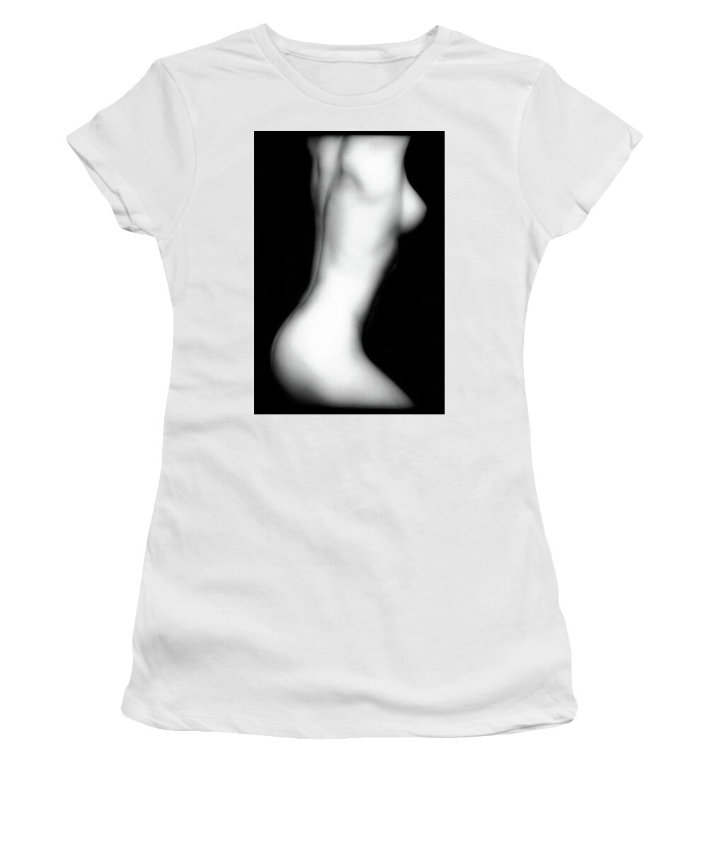 Nude Women's T-Shirt featuring the photograph Erica's Torso by Lindsay Garrett