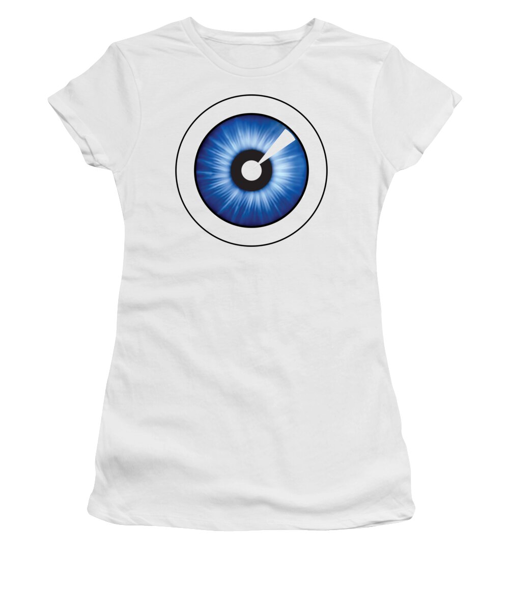  Women's T-Shirt featuring the photograph Eyeball Clear by Underwood Archives Nancy Aaron