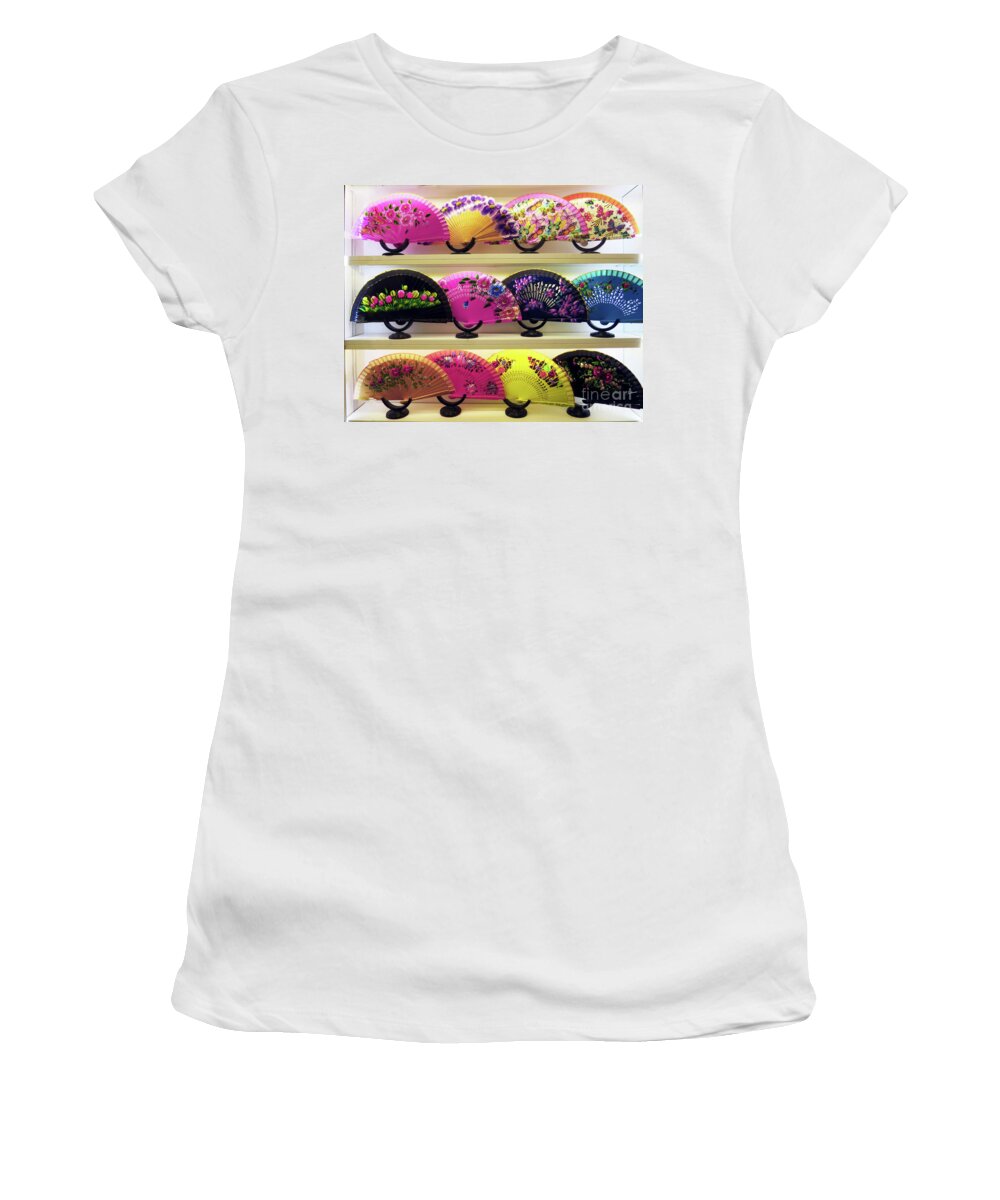 Fans Women's T-Shirt featuring the photograph Fanned Out by Rick Locke - Out of the Corner of My Eye