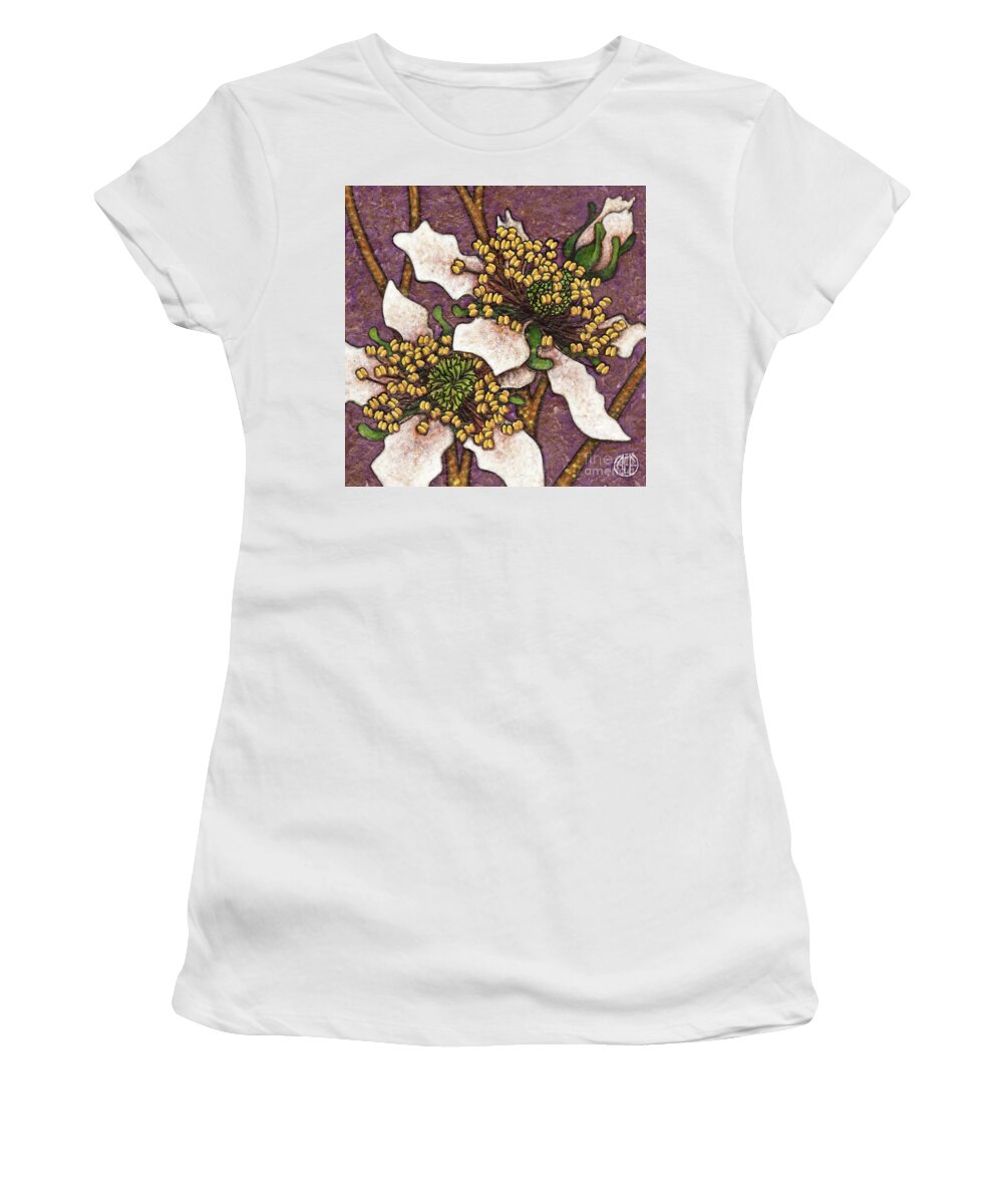 Garden Women's T-Shirt featuring the painting Garden Room 44 by Amy E Fraser