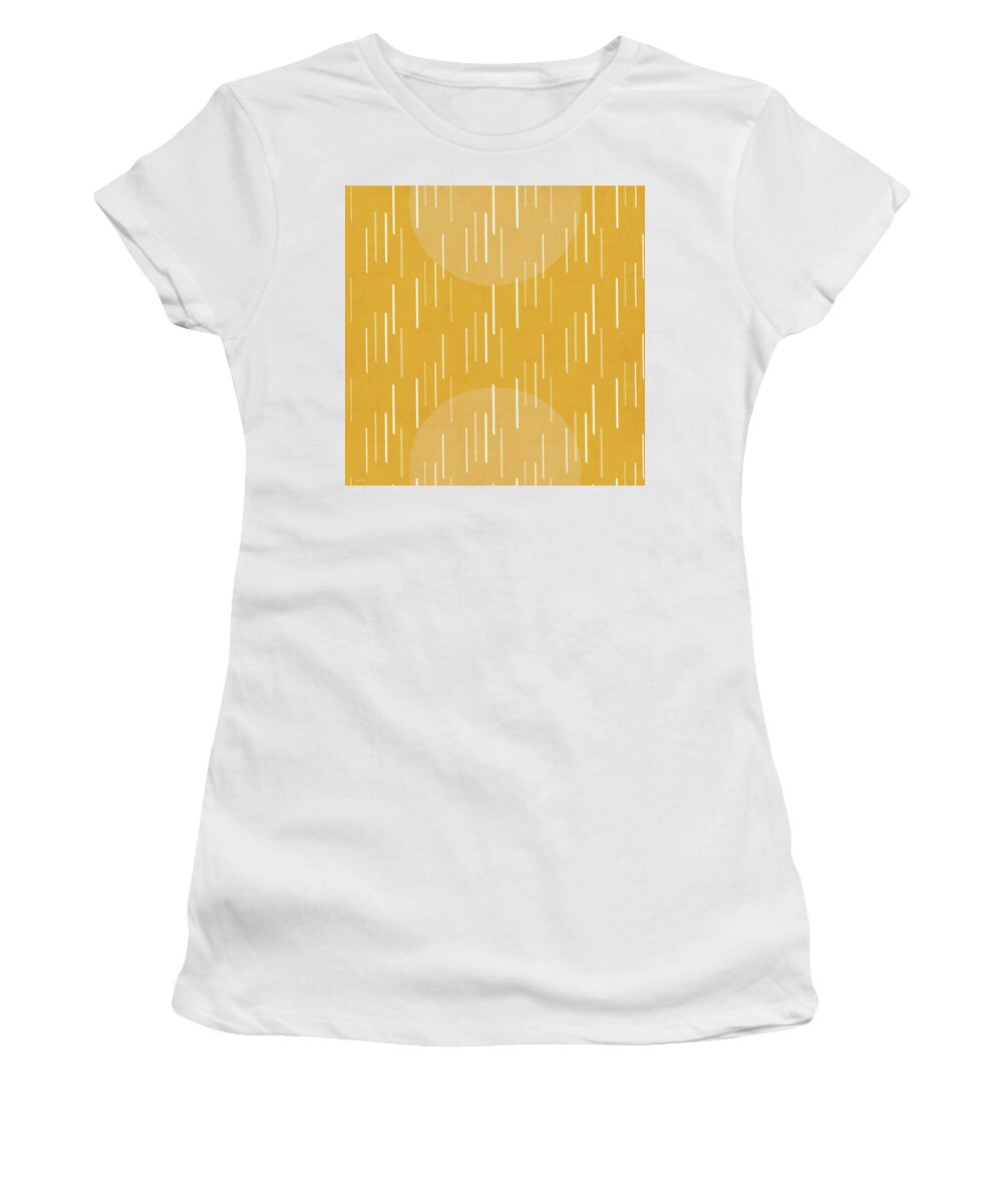 Modern Women's T-Shirt featuring the digital art Golden Hour- Art by Linda Woods by Linda Woods