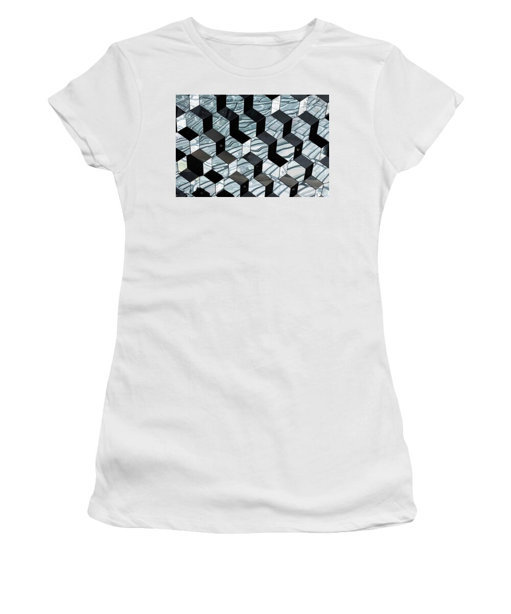 Iceland Women's T-Shirt featuring the photograph Harpa Concert Hall Ceiling #6 by RicardMN Photography