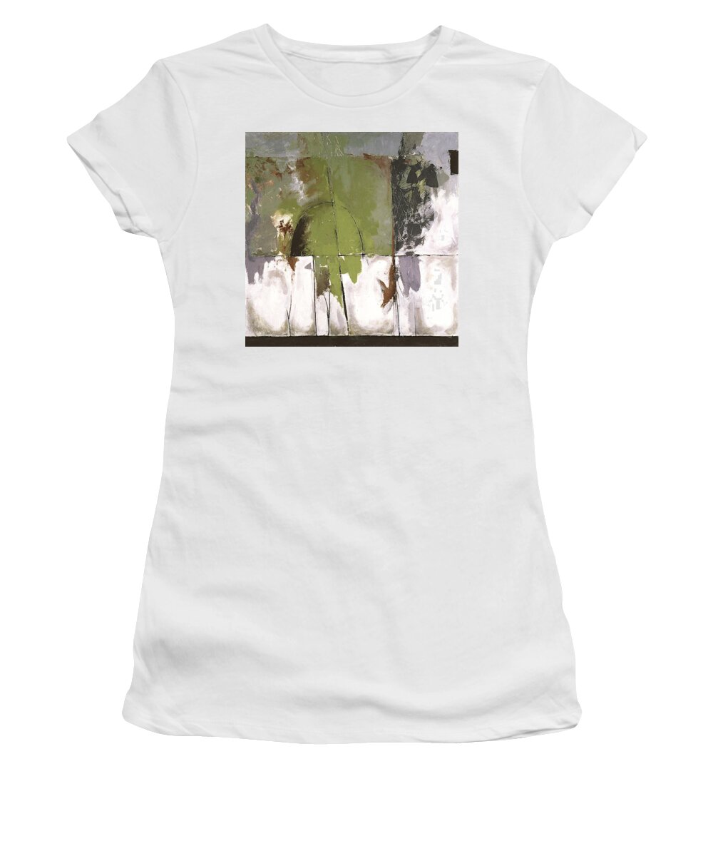 Nature Women's T-Shirt featuring the painting Haven by Janet Zoya