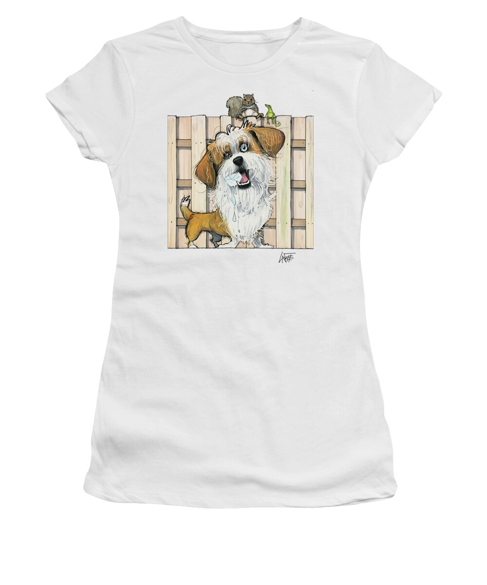 Hemmert Women's T-Shirt featuring the drawing Hemmert 5034 by Canine Caricatures By John LaFree