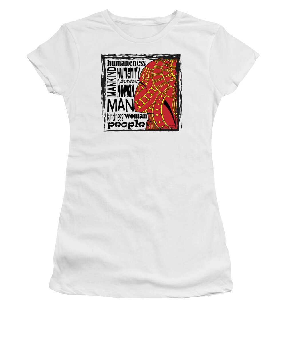 Human Women's T-Shirt featuring the digital art Human being by Piotr Dulski