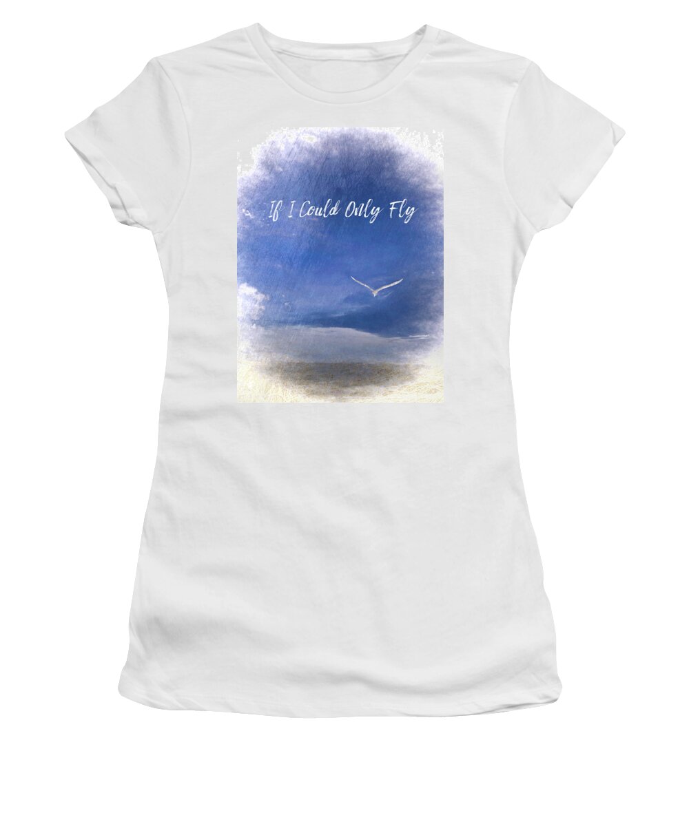  Women's T-Shirt featuring the photograph If I Could Only Fly by Jack Wilson