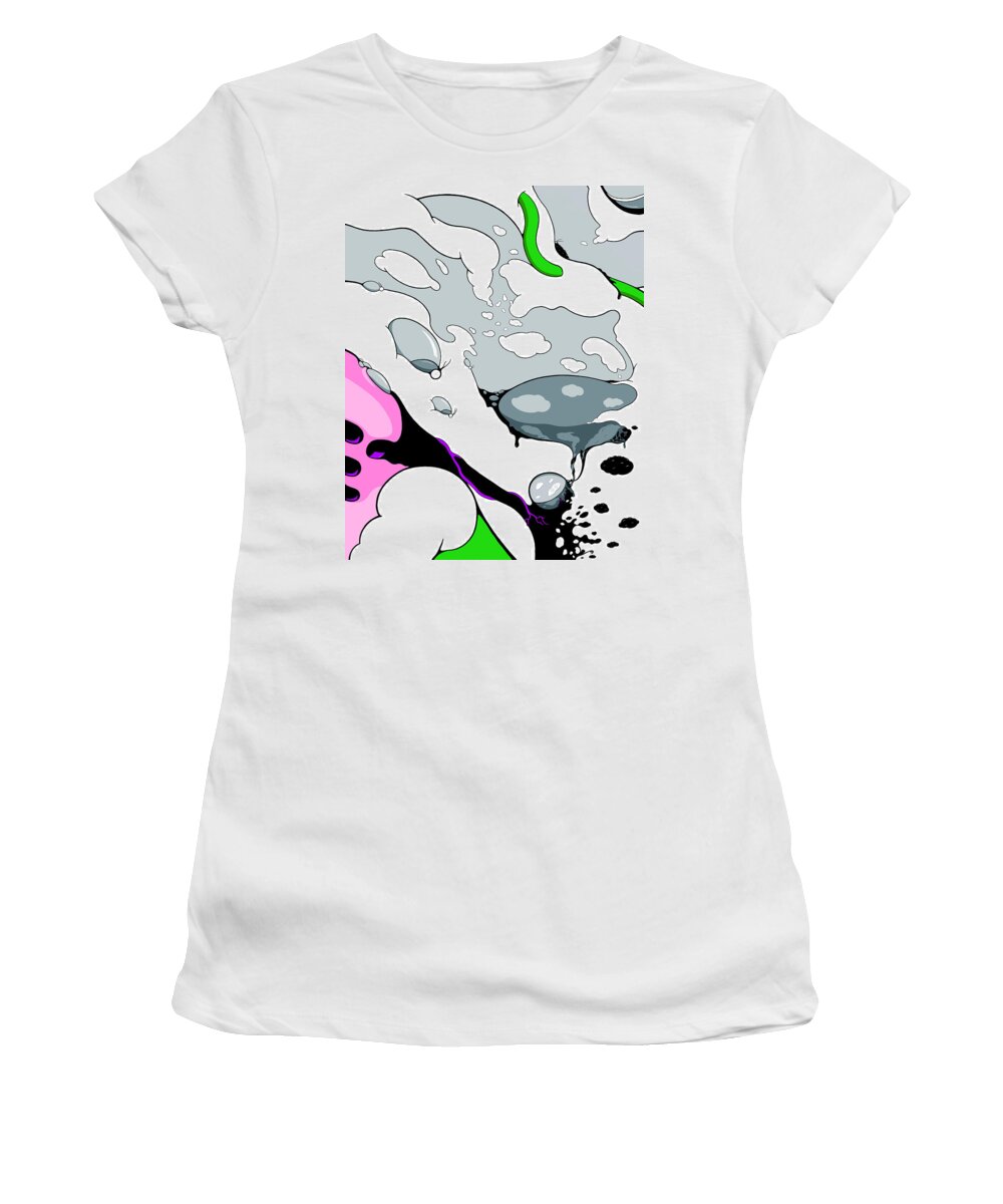 Bubbles Women's T-Shirt featuring the drawing Infusion by Craig Tilley