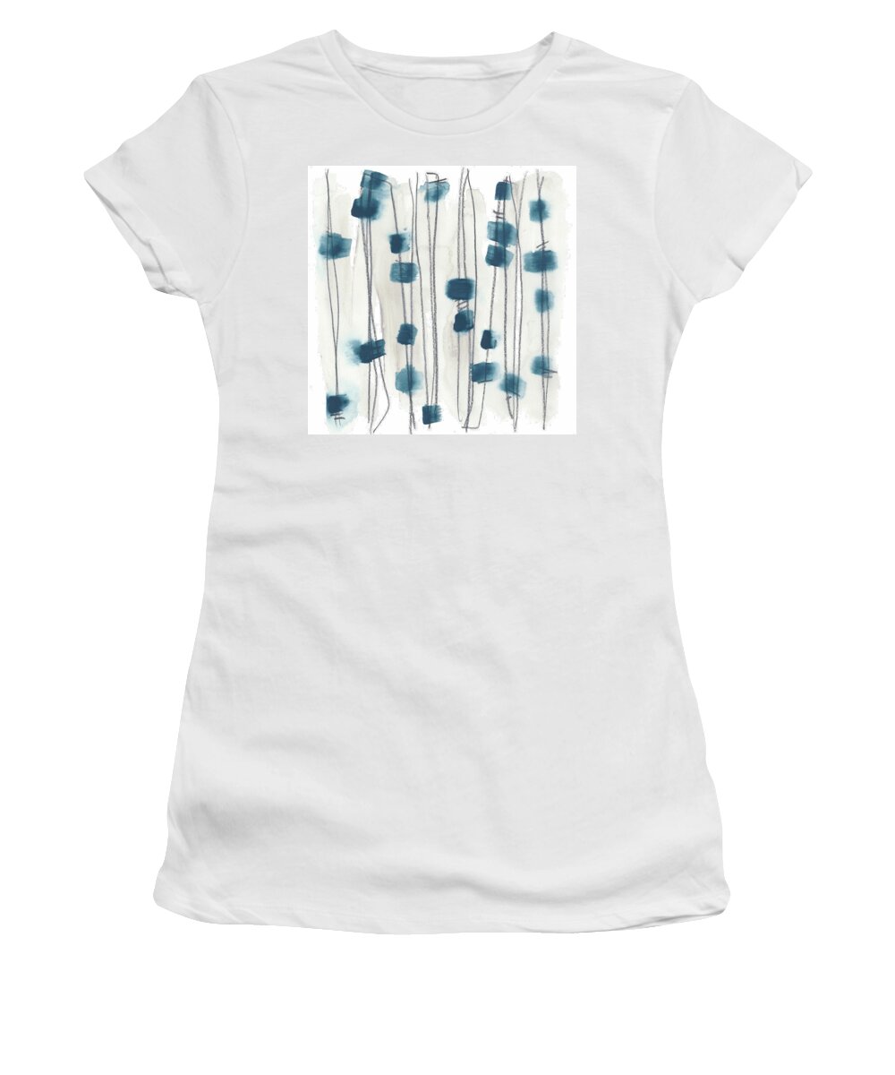 Abstract Women's T-Shirt featuring the painting Insho Viii by June Erica Vess