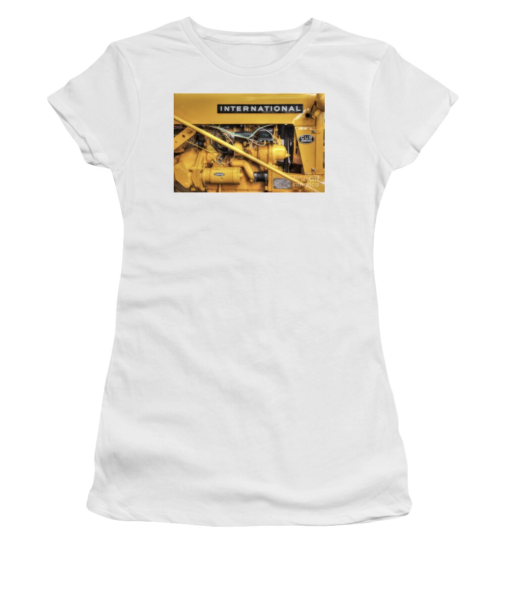 Tractor Women's T-Shirt featuring the photograph International Cub Engine by Mike Eingle