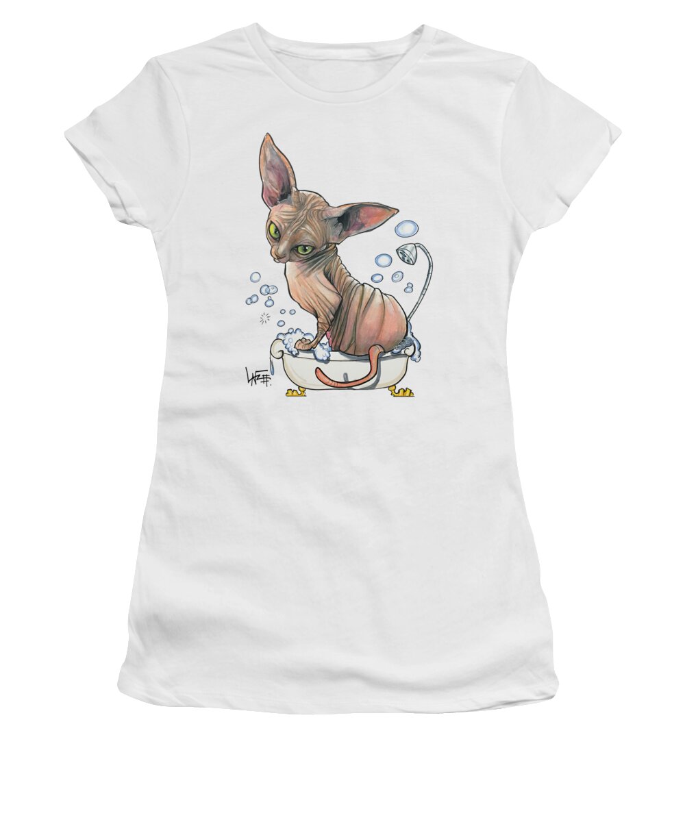 Land Women's T-Shirt featuring the drawing Land 5154 by Canine Caricatures By John LaFree