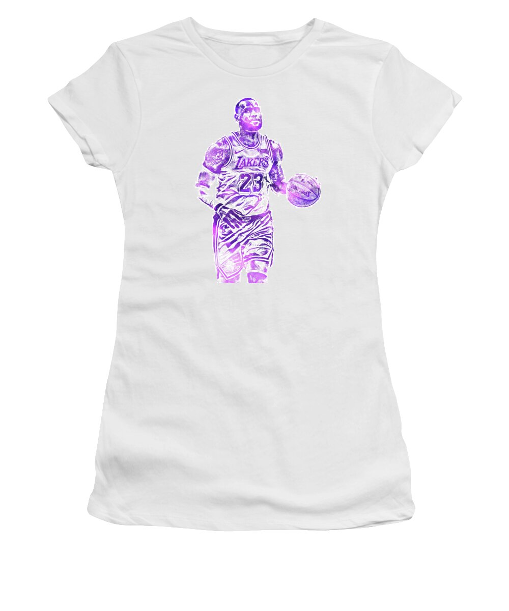 Lebron James Cleveland Cavaliers Pixel Art 4 Youth T-Shirt by Joe