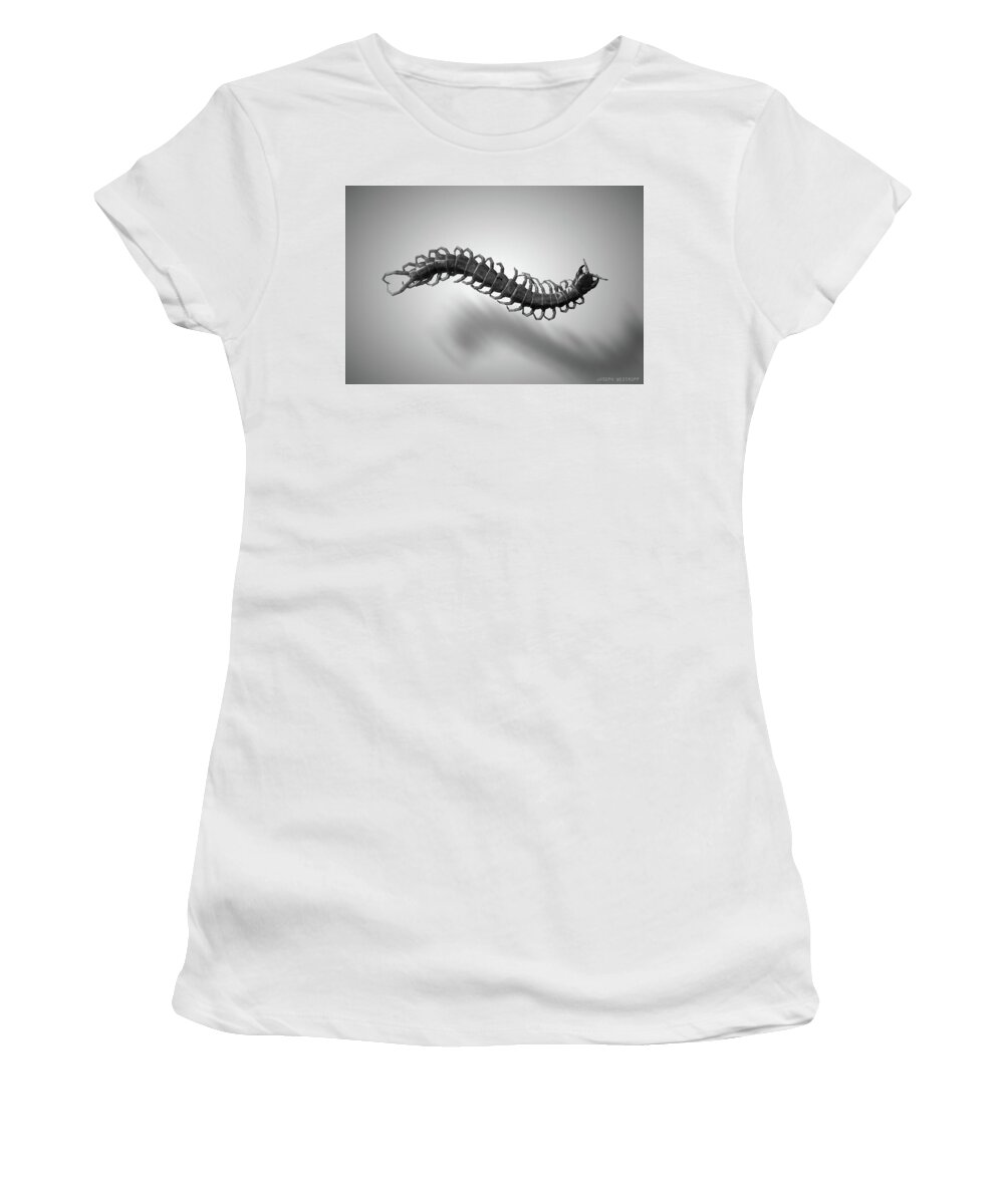Centipede Women's T-Shirt featuring the photograph Leg Storm by Joseph Westrupp