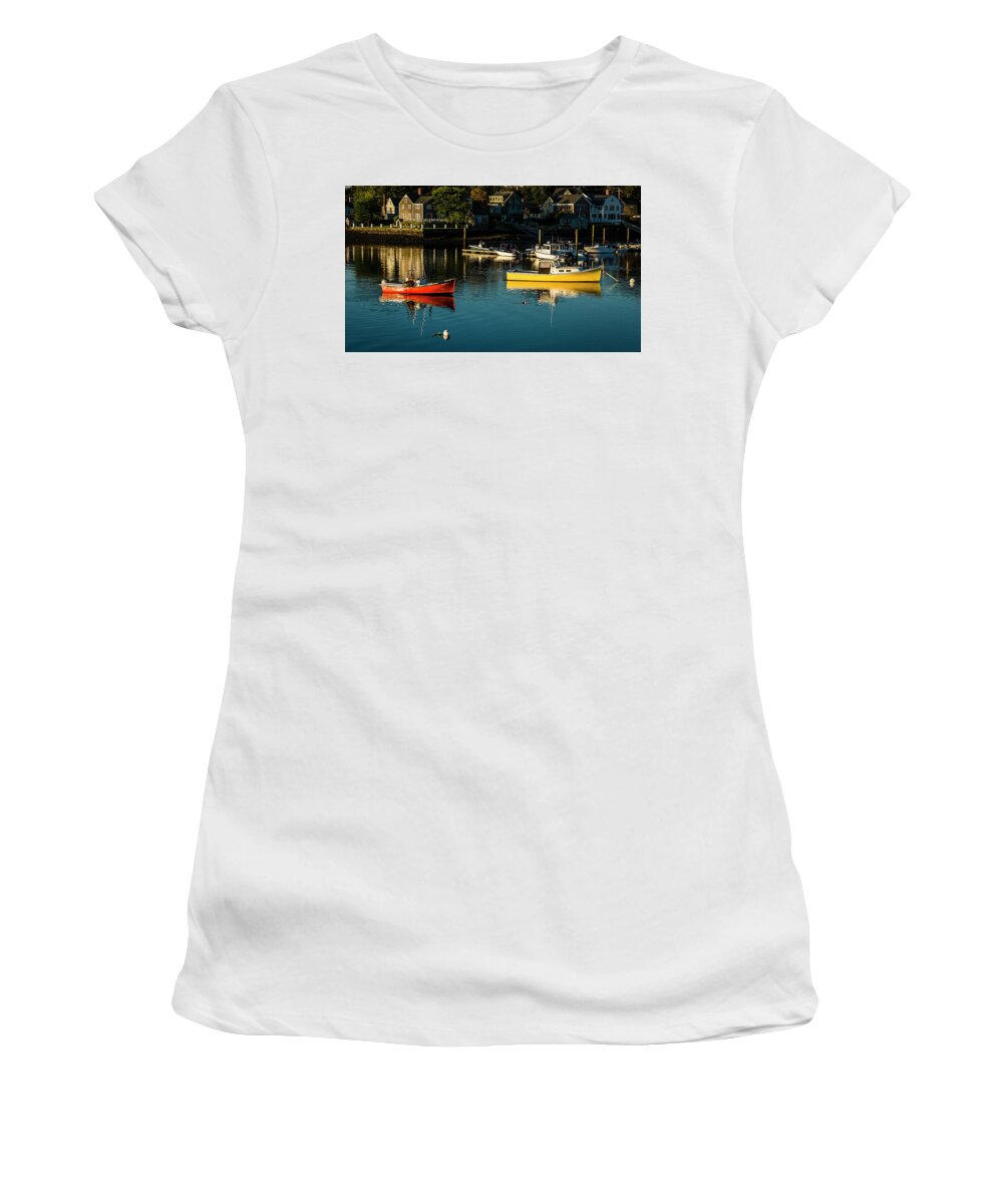 Portsmouth Women's T-Shirt featuring the photograph Lobster Fishing by Ray Silva