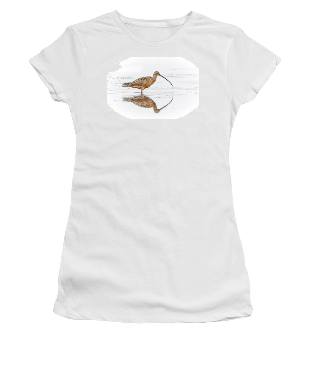 Long-billed Curlew Women's T-Shirt featuring the photograph Long-billed Curlew by James Capo