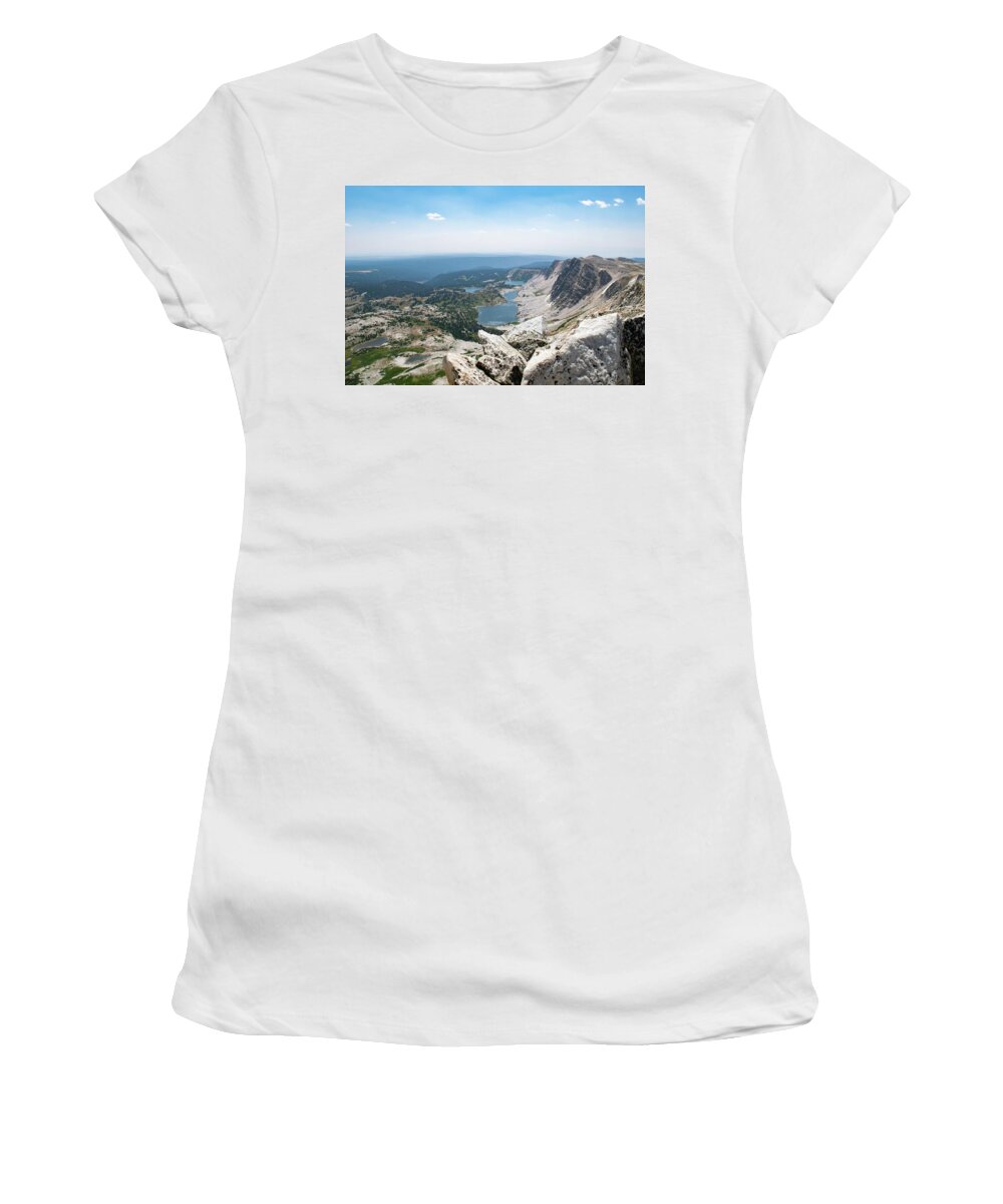 Mountain Women's T-Shirt featuring the photograph Medicine Bow Peak by Nicole Lloyd