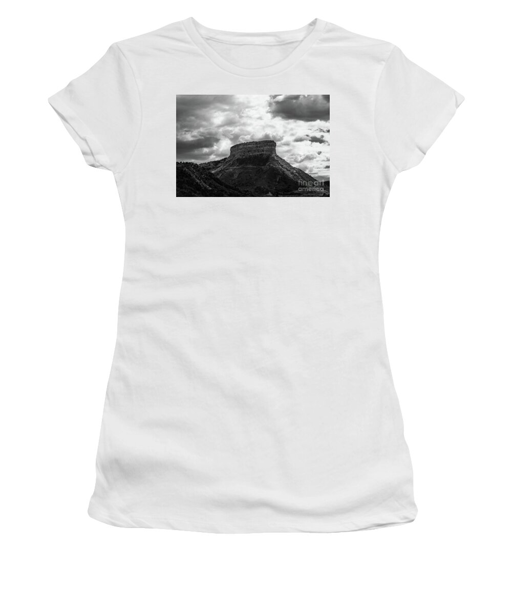 Four Corners 2018 Women's T-Shirt featuring the photograph Mesa Mesa Verde by Jeff Hubbard