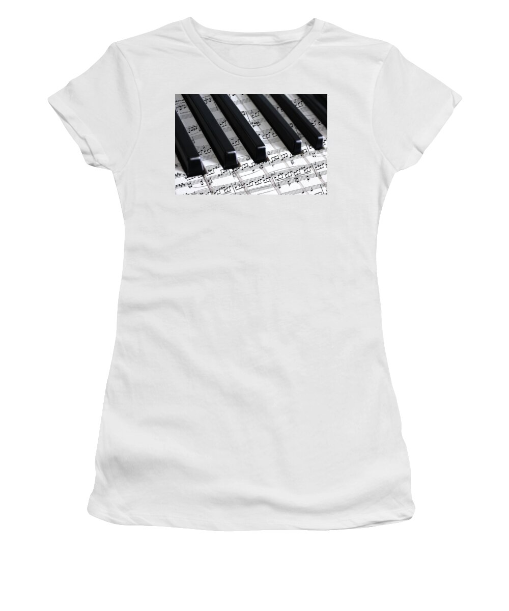 Piano Women's T-Shirt featuring the photograph Moonlight Sonata by Iryna Goodall