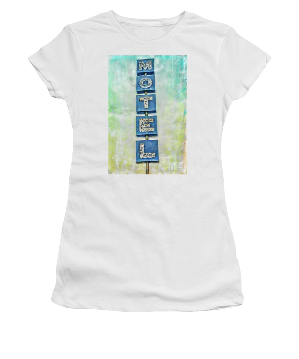 Florida Women's T-Shirt featuring the photograph Motel by Lenore Locken