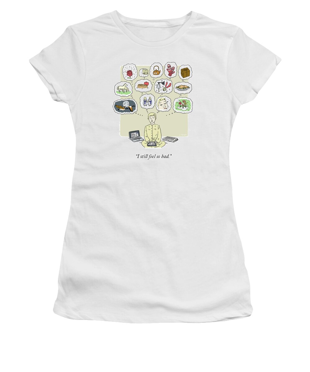 I Still Feel So Bad. Women's T-Shirt featuring the drawing My Favorite Things by Jeremy Nguyen