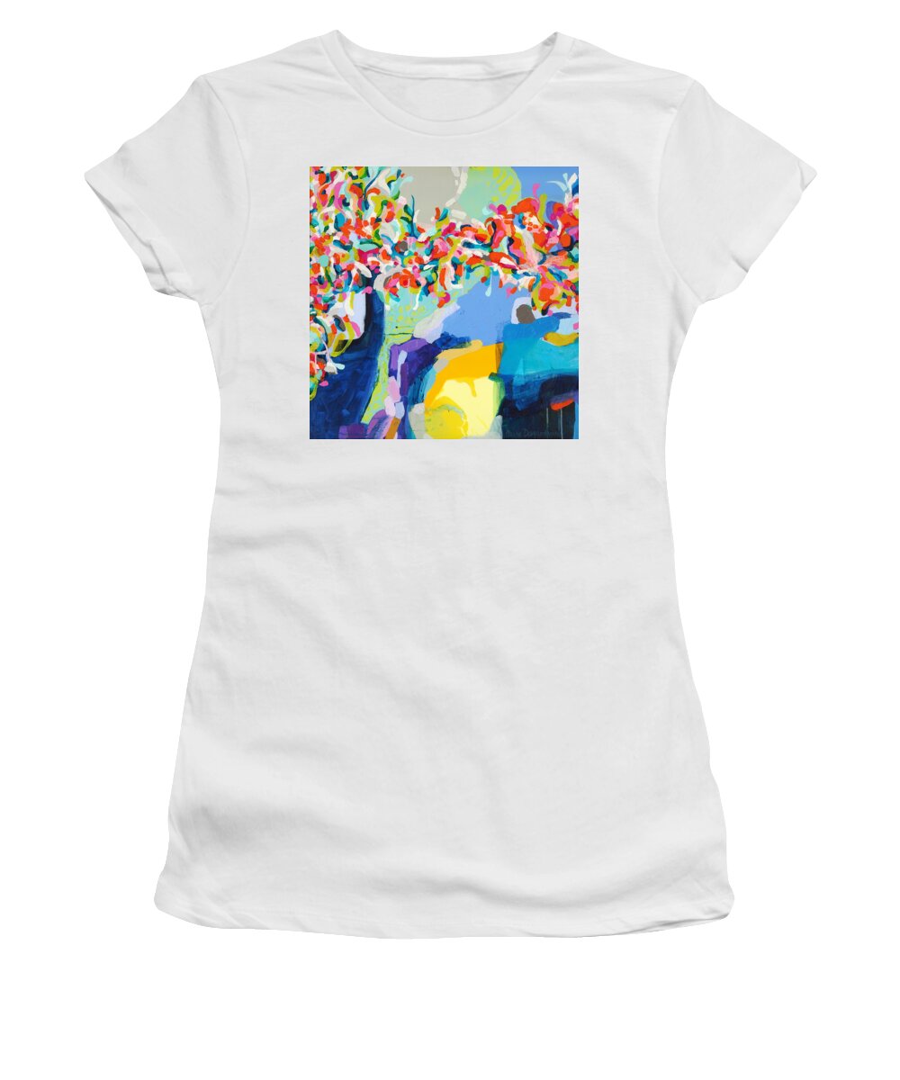 Abstract Women's T-Shirt featuring the painting My Vanity by Claire Desjardins