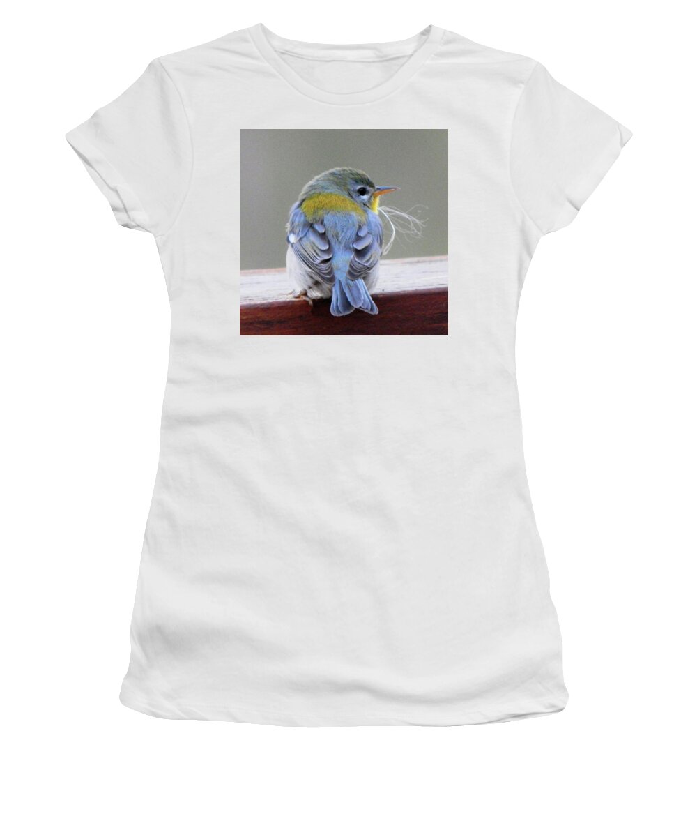 Birds Women's T-Shirt featuring the photograph Northern Parula I by Karen Stansberry