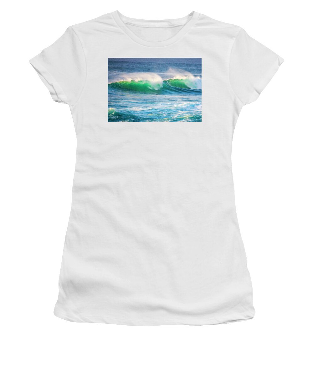 Ocean Women's T-Shirt featuring the photograph Ocean Mist by Anthony Jones