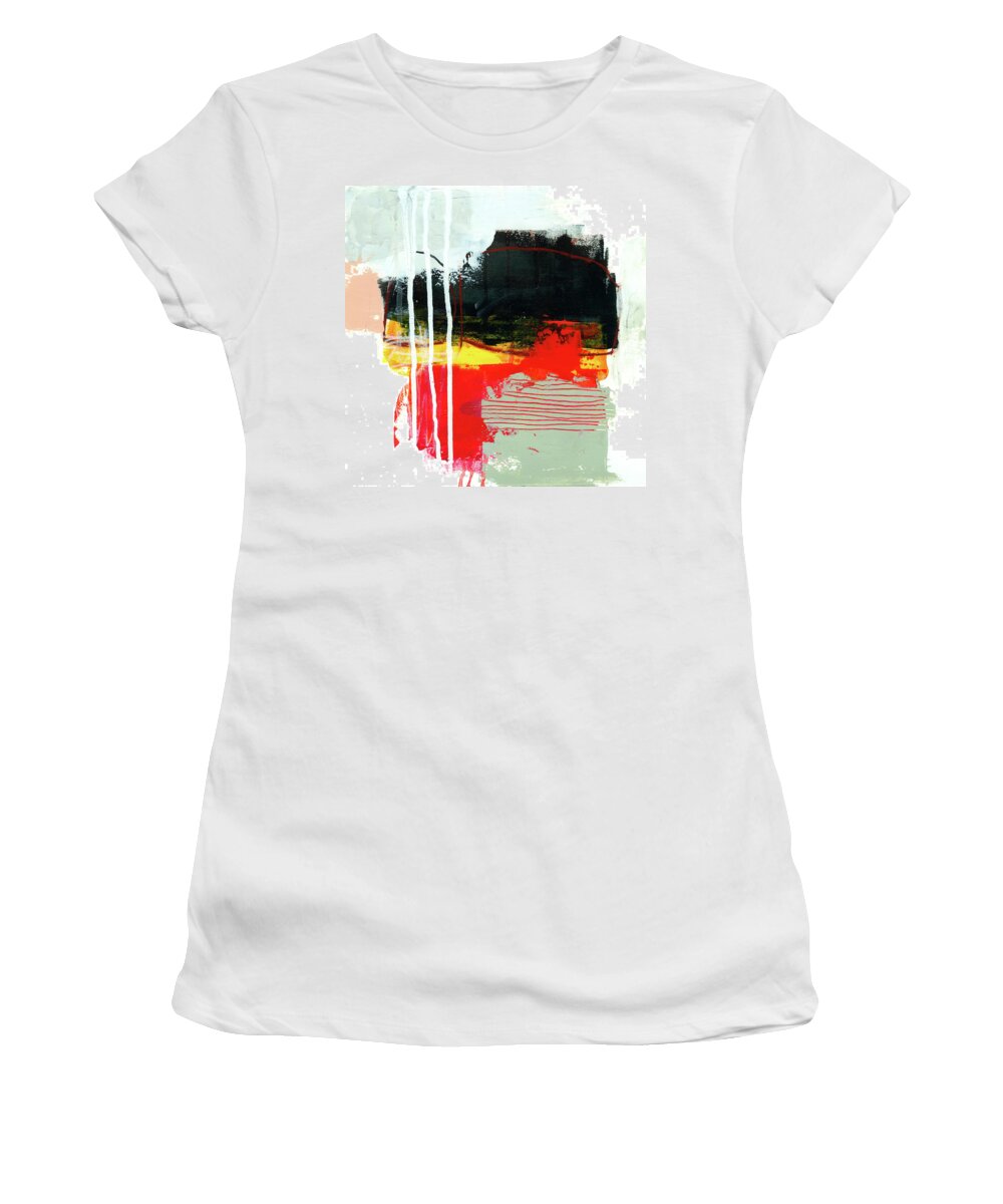 Abstract Art Women's T-Shirt featuring the painting One of These Days #4 by Jane Davies