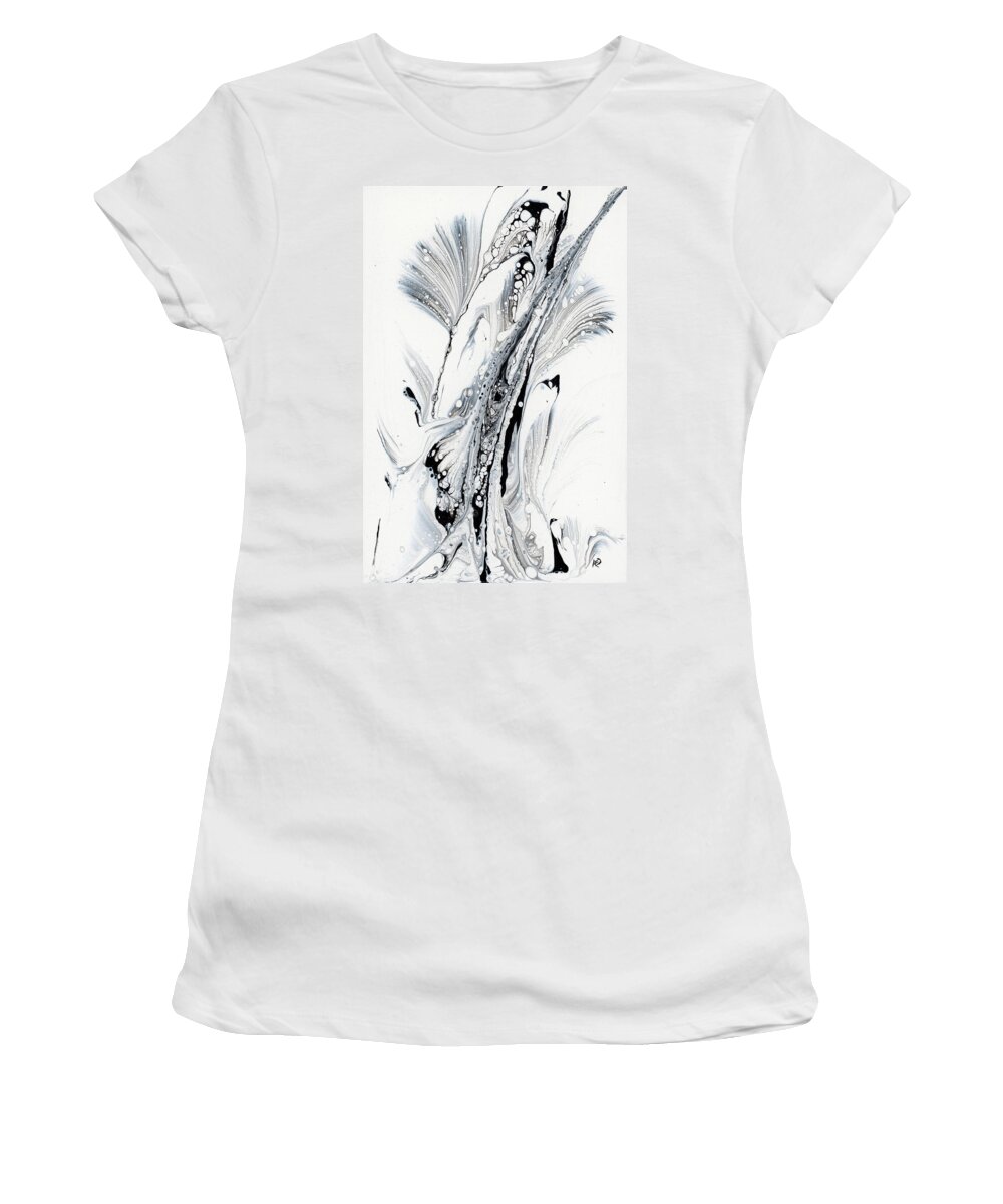 Acrylic Women's T-Shirt featuring the painting Orca by KC Pollak