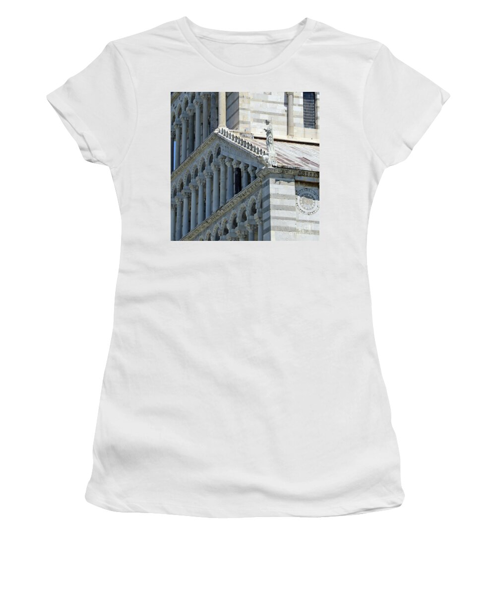 Pisa Women's T-Shirt featuring the photograph Pisa Cathedral 0064 by Jack Schultz