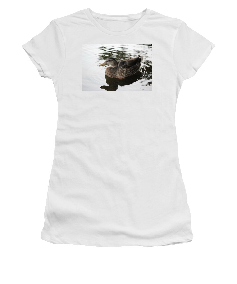 Duck Women's T-Shirt featuring the photograph Royal Duck by Laura Smith