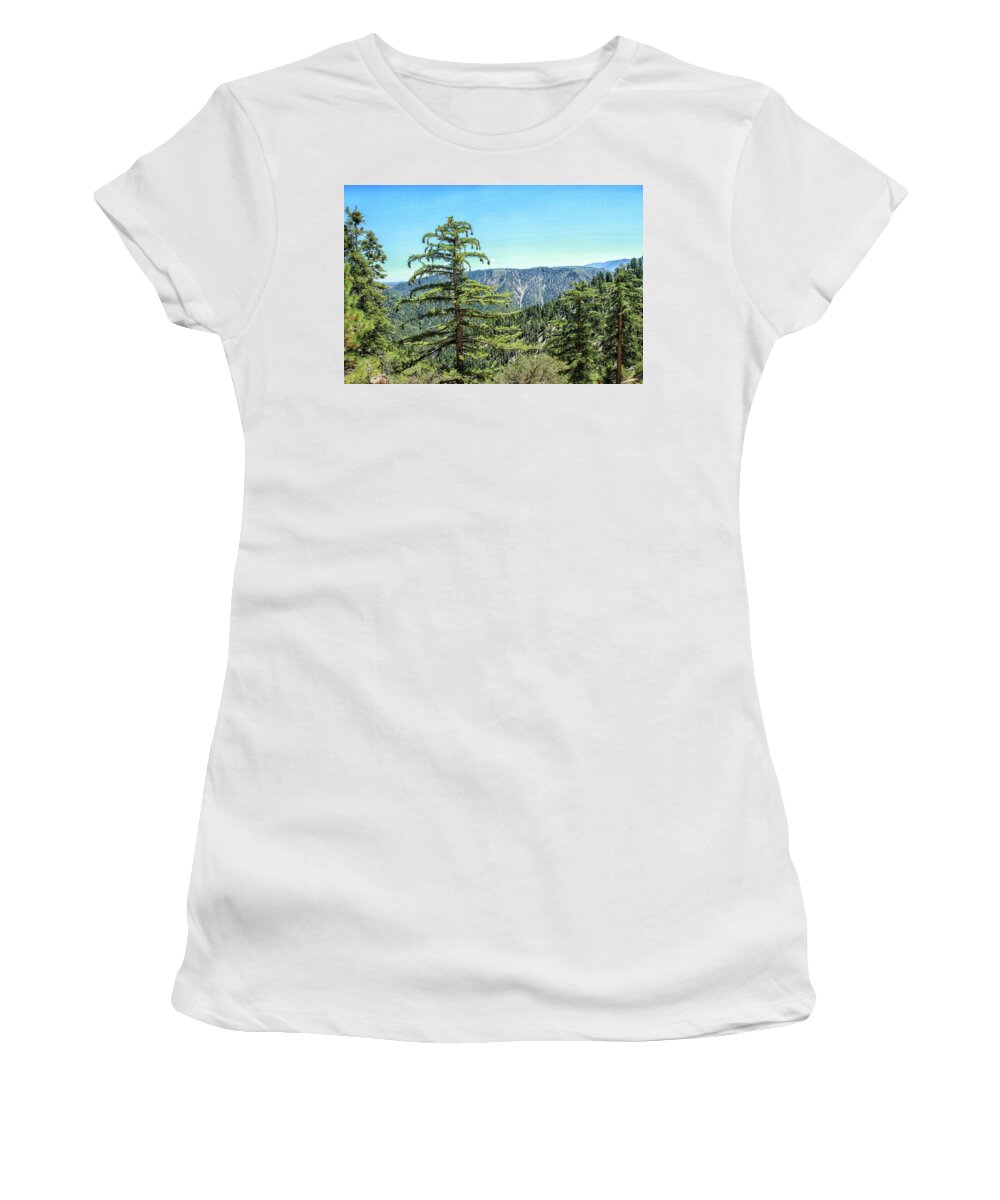 San Bernardino Mountains Women's T-Shirt featuring the photograph San Bernardino Mountains 3 by Robert Hebert