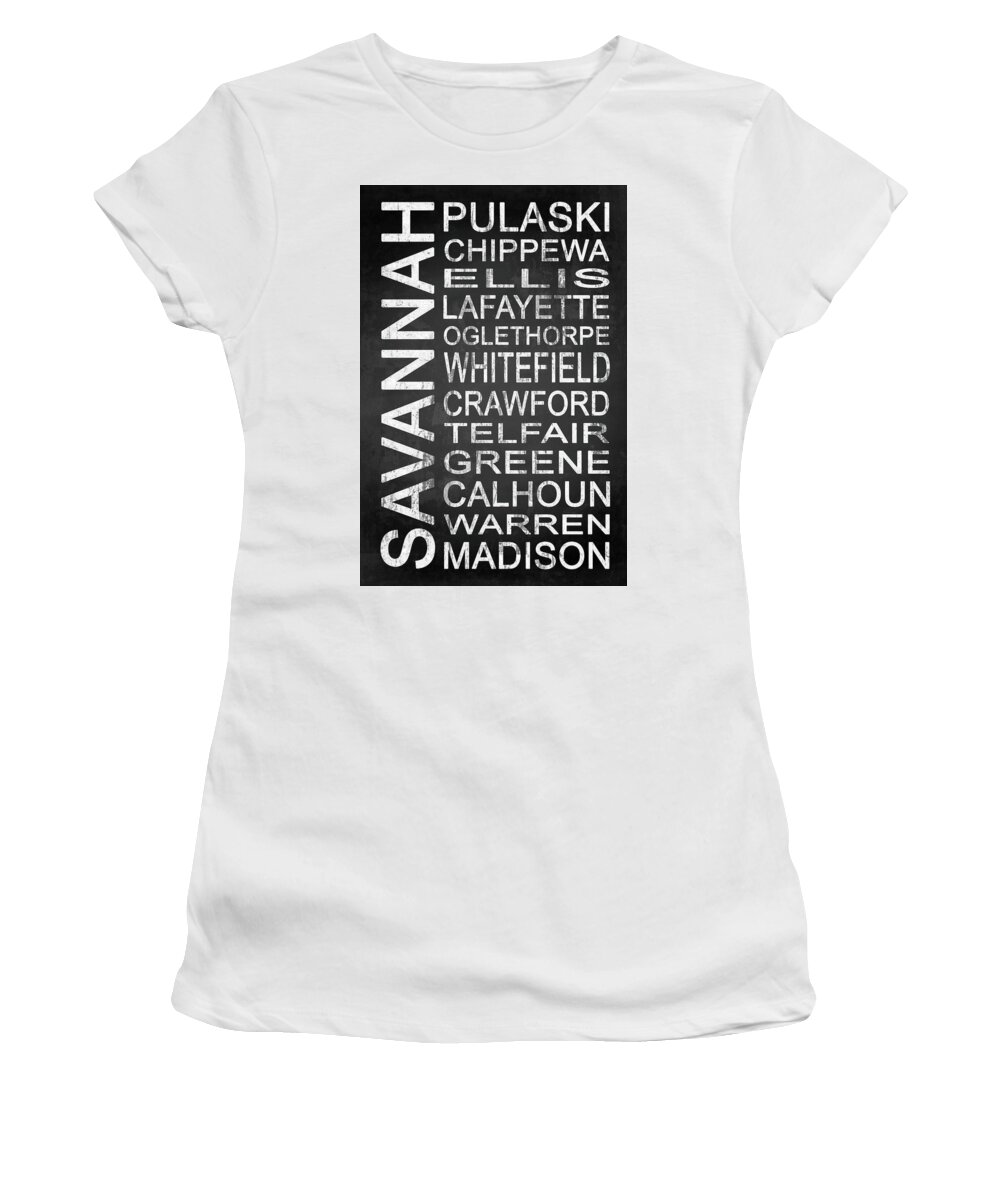 Savannah Women's T-Shirt featuring the digital art Savannah GA 1 by Melissa Smith