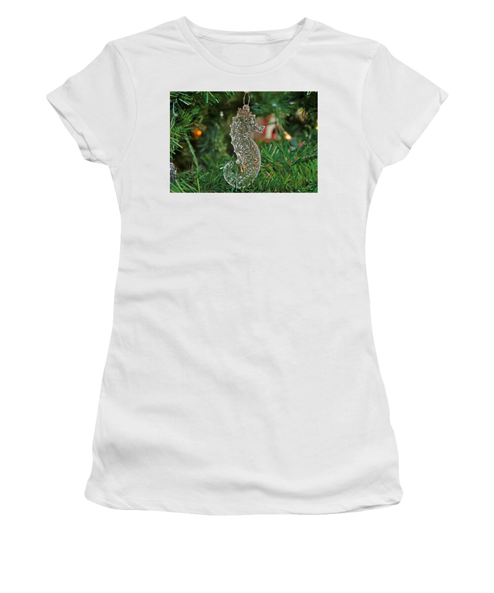 Seahorse Women's T-Shirt featuring the photograph Seahorse by Michiale Schneider