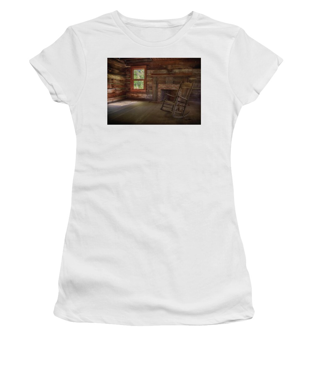 Rocker Women's T-Shirt featuring the photograph Solitary Rocker by Susan Rissi Tregoning