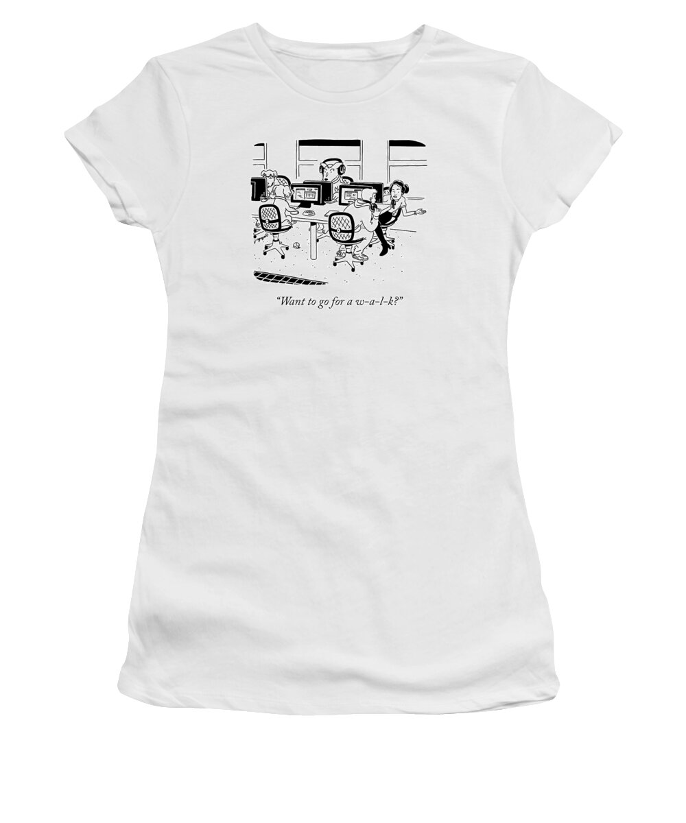 Cctk Women's T-Shirt featuring the drawing Spelled Out by Jeremy Nguyen