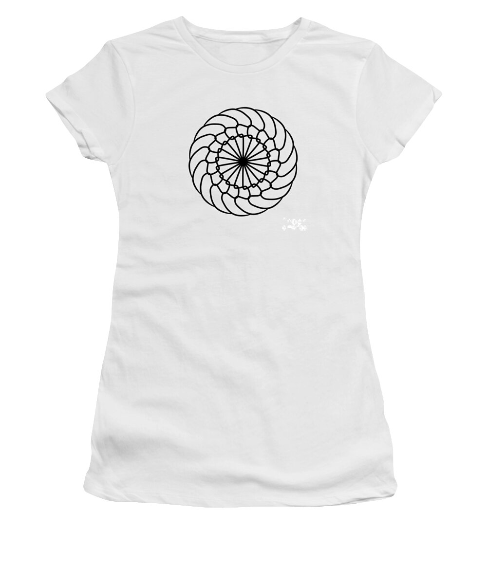 Spiral Women's T-Shirt featuring the digital art Spiral Graphic Design by Delynn Addams
