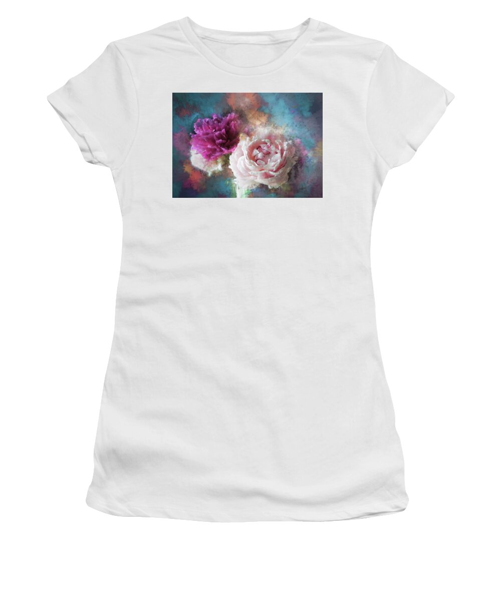 Colors Women's T-Shirt featuring the photograph Splashed in Colors by John Rivera
