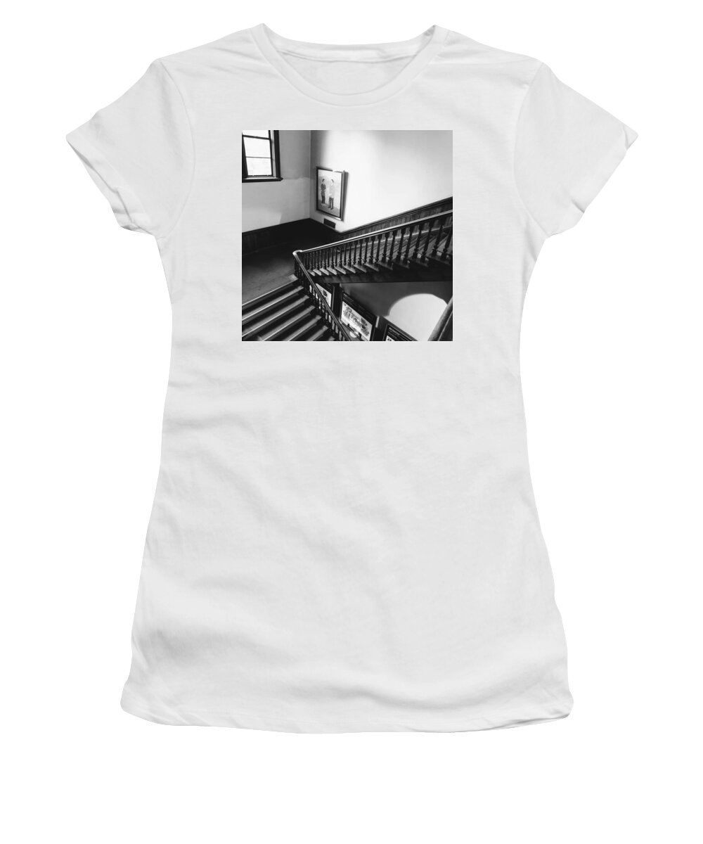  Women's T-Shirt featuring the photograph Stairs by Tororo Nanahoshi