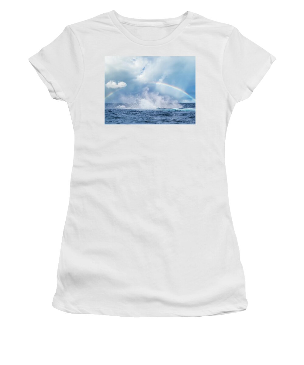 Whale Splash Women's T-Shirt featuring the photograph Sublime by Louise Lindsay