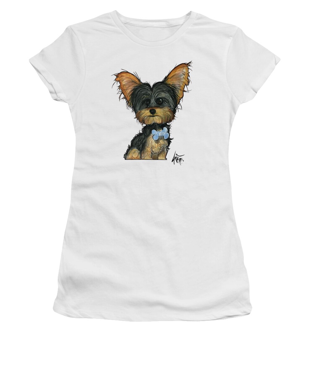 Taboada Women's T-Shirt featuring the drawing Taboada 4148 by Canine Caricatures By John LaFree