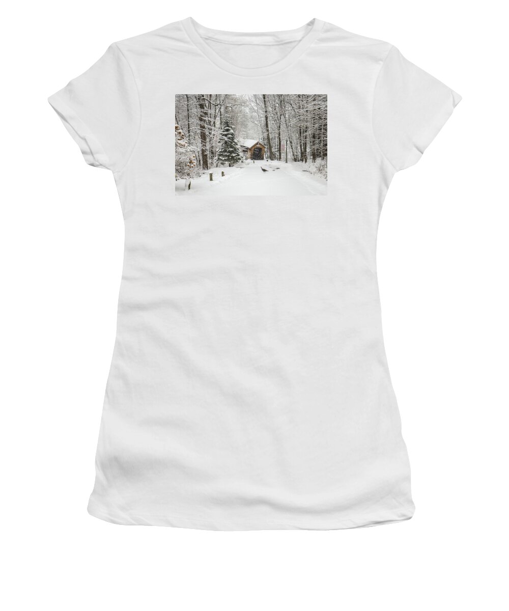 Gilford Women's T-Shirt featuring the photograph Tannery Hill Turkey by Robert Clifford