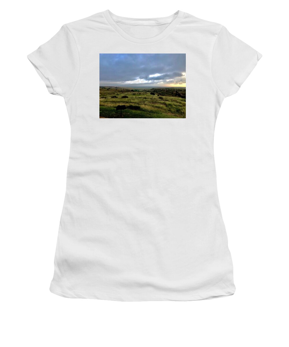 Texas Women's T-Shirt featuring the photograph Texas Plains Trail Region by Charles Kraus